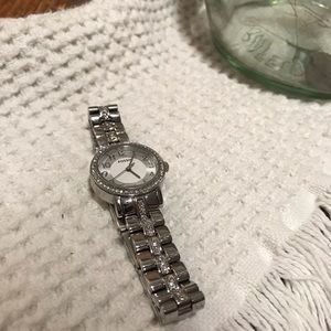 Silver small face Fossil watch